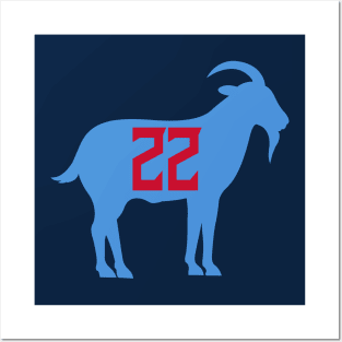 Tennessee Titans Derrick Henry GOAT 22 Posters and Art